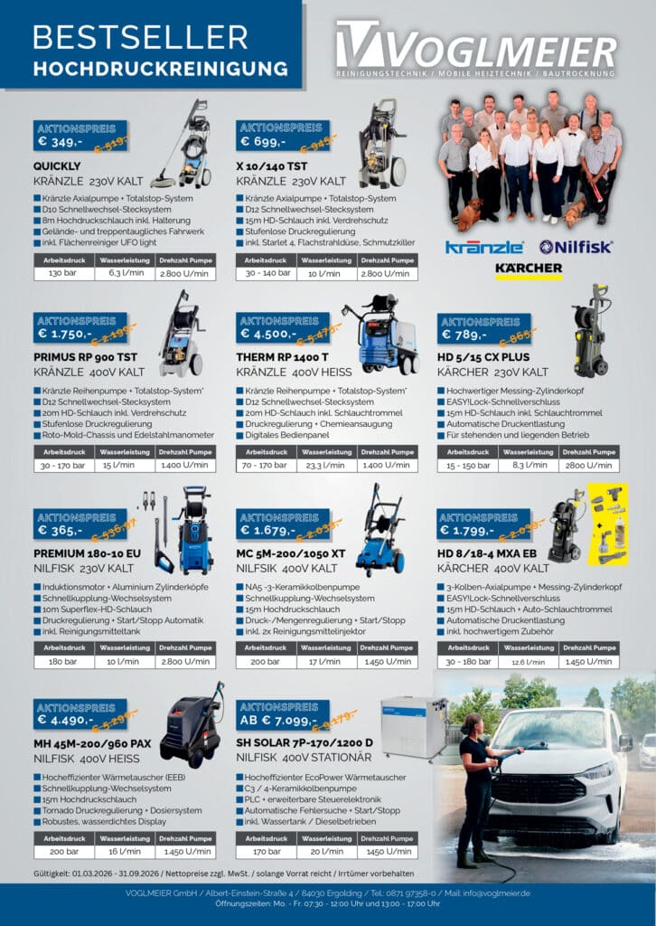 Aktion 2026 Bestseller Hochdruckreiniger Geräte